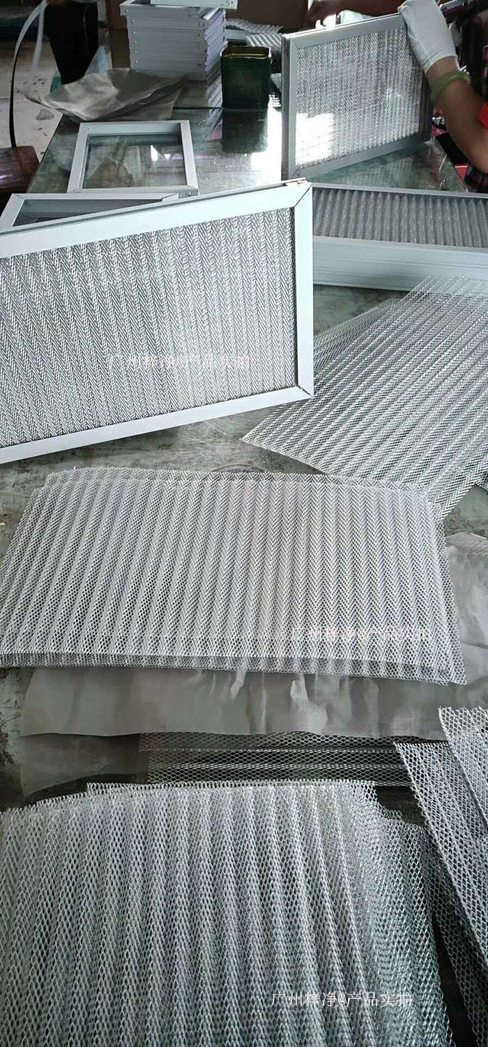 金屬網(wǎng)過濾器框架：鍍鋅鋼板、鋁合金或不銹鋼